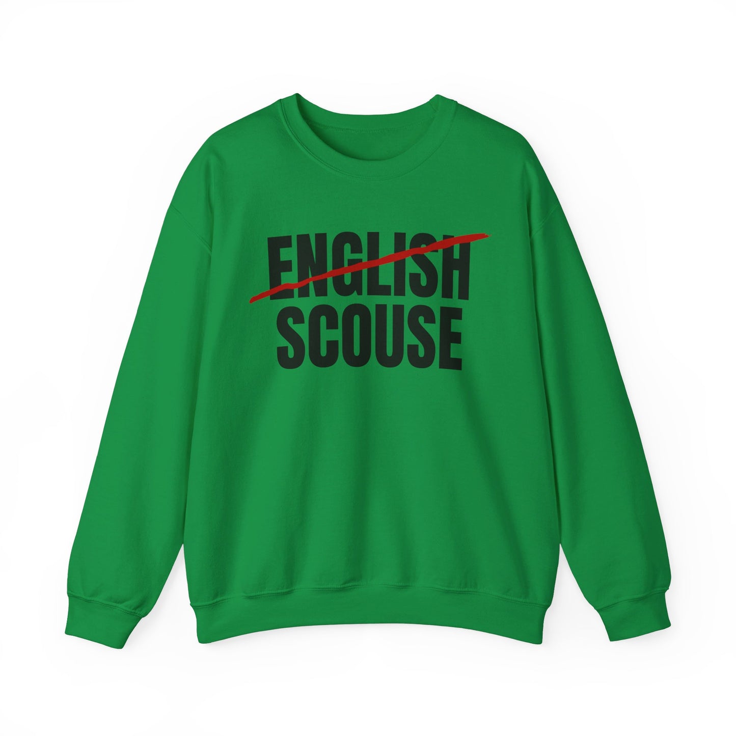 Scouse Not English Liverpool Scouser People's Republic of Liverpool Unisex Heavy Blend Crewneck Sweatshirt