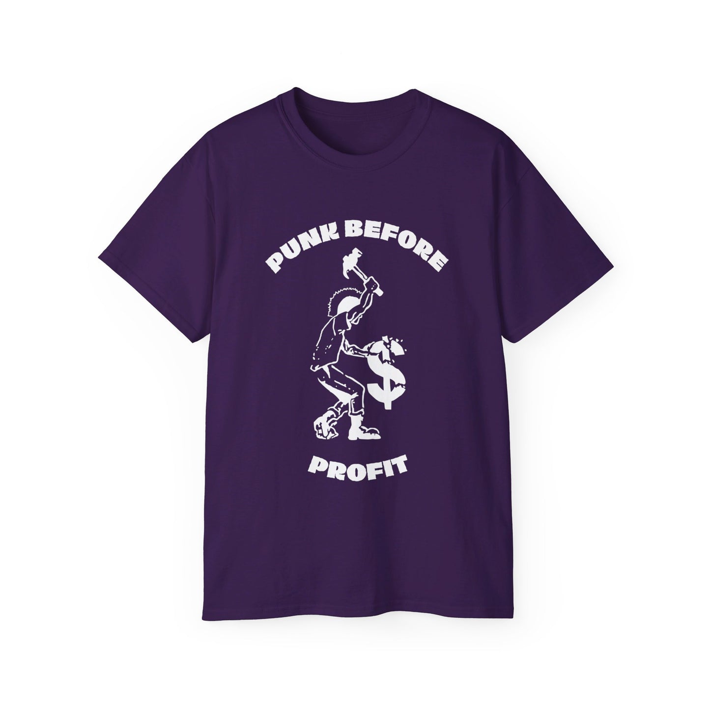 Punk Before Profit Music Anti Capitalist Leftist Unisex Ultra Cotton Tee