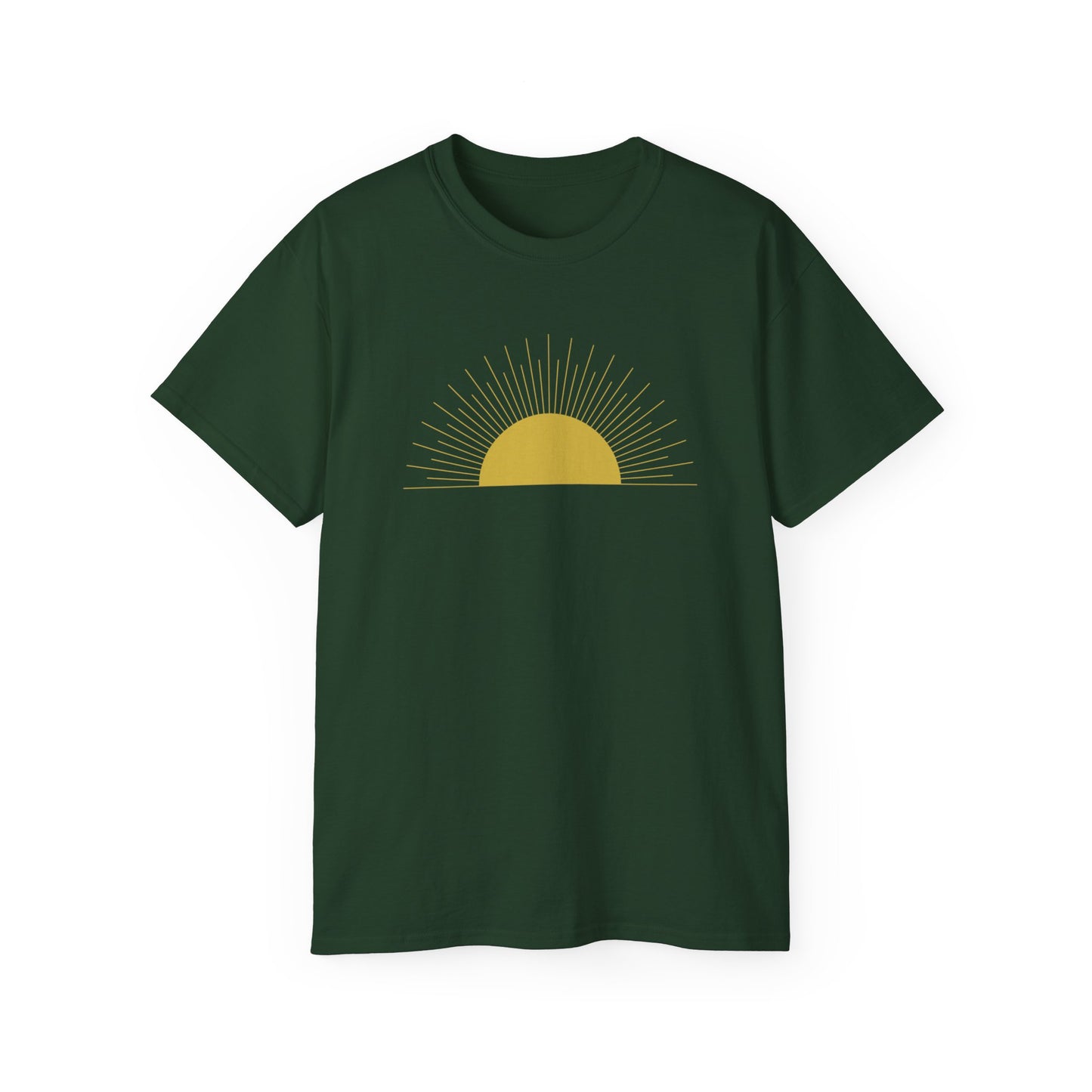 Irish Republican Fenian Golden Sun over Green Field IRA United Ireland Unisex Ultra Cotton Tee