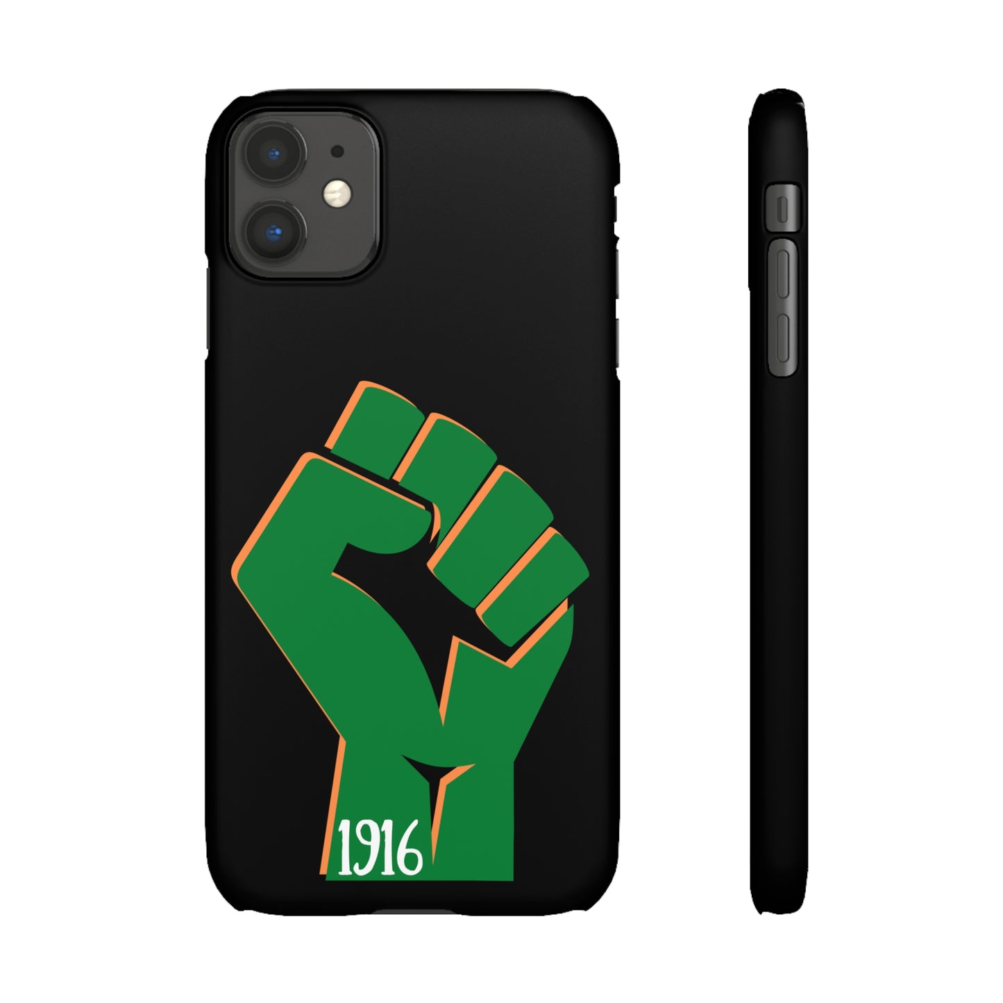 Irish Flag Fist Tricolour 1916 Easter Rising IRA Commemorative iPhone and Samsung Galaxy Snap Phone Cases