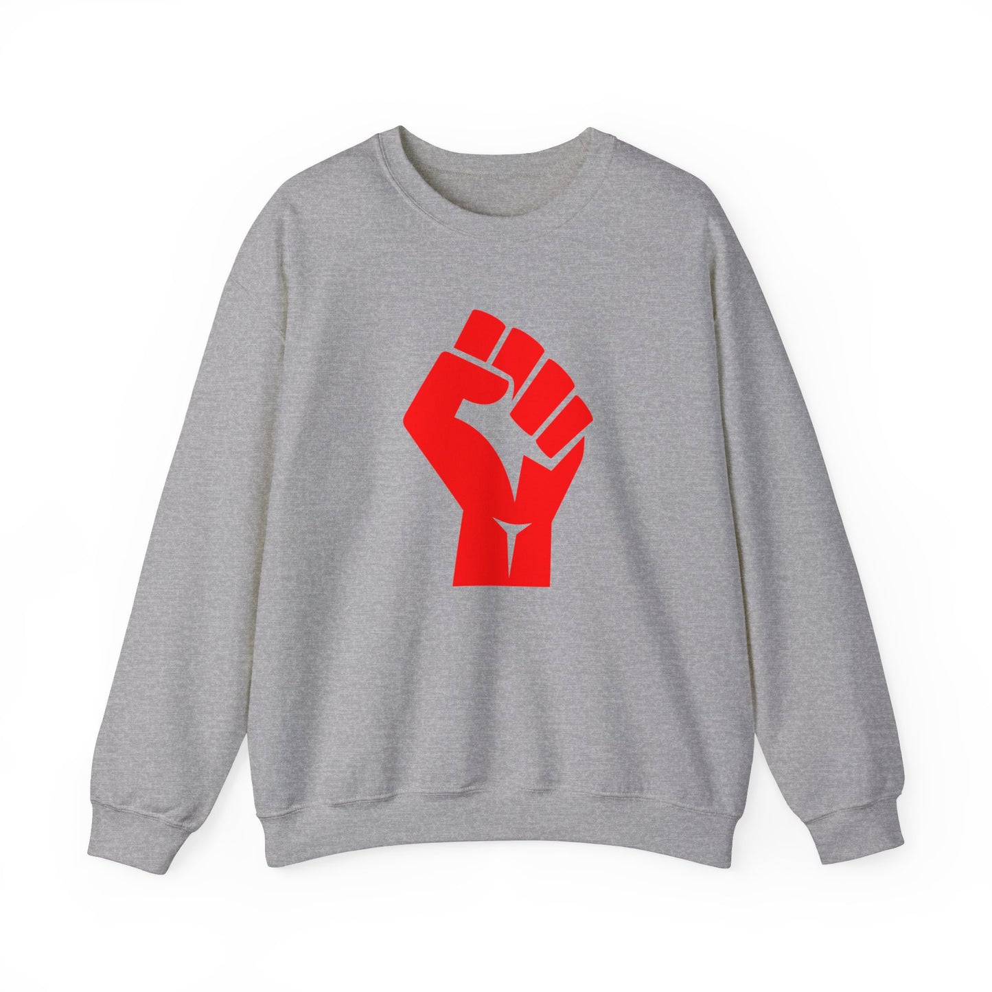 Leftist Solidarity Red Fist Socialist Communist Unisex Heavy Blend™ Crewneck Sweatshirt