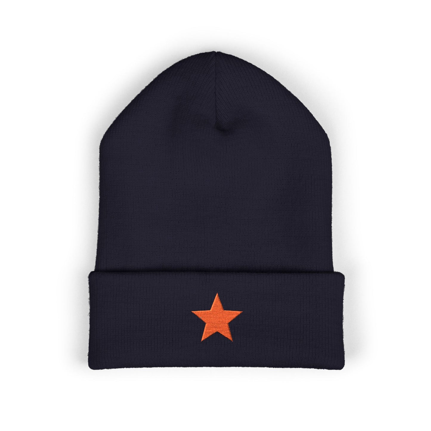 Socialist Embroidered Red Star Communist Leftist Cuffed Beanie Hat