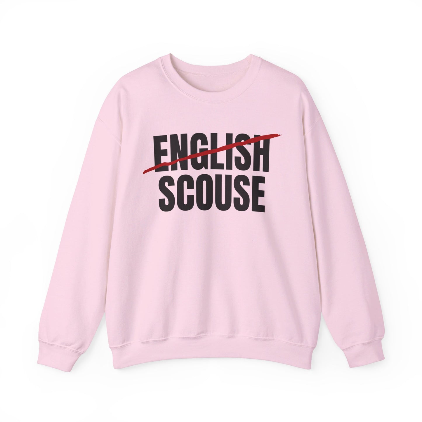 Scouse Not English Liverpool Scouser People's Republic of Liverpool Unisex Heavy Blend Crewneck Sweatshirt