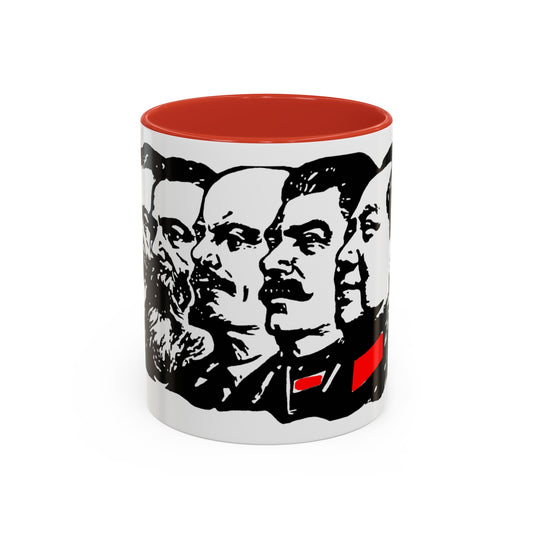 Marx Engels Lenin Stalin and Mao Communist Marxist Accent Coffee Mug