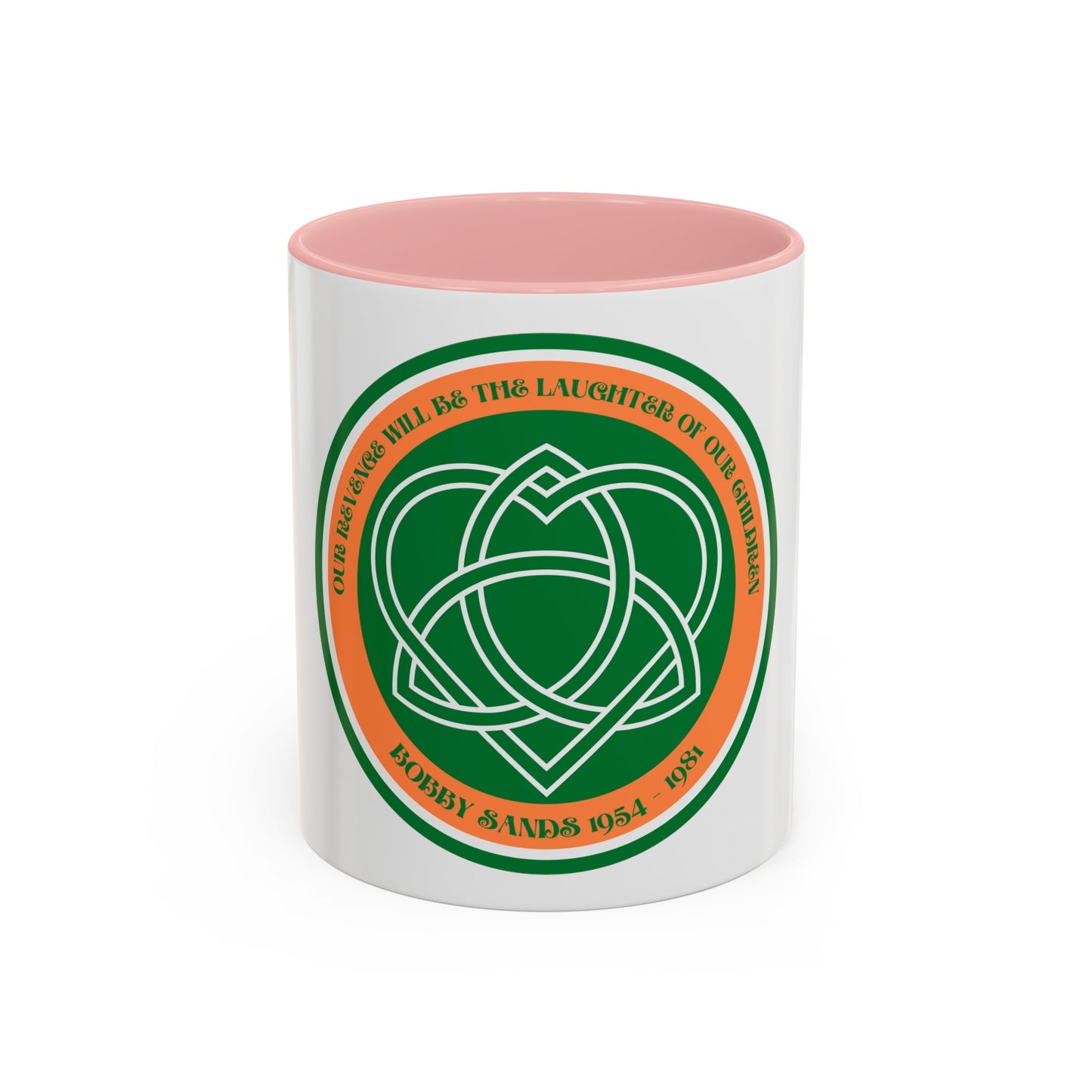 Bobby Sands United Ireland Hunger Striker IRA Commemorative Our Revenge Will Be The Laughter of Our Children Accent Mug