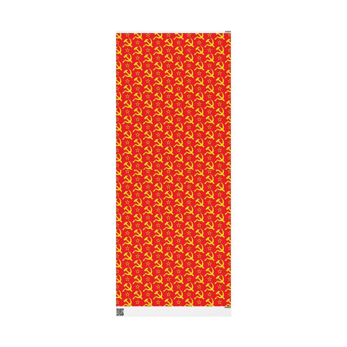 Leftist Hammer and Sickle Socialist Red and Yellow Communist Christmas and Birthday Wrapping Paper