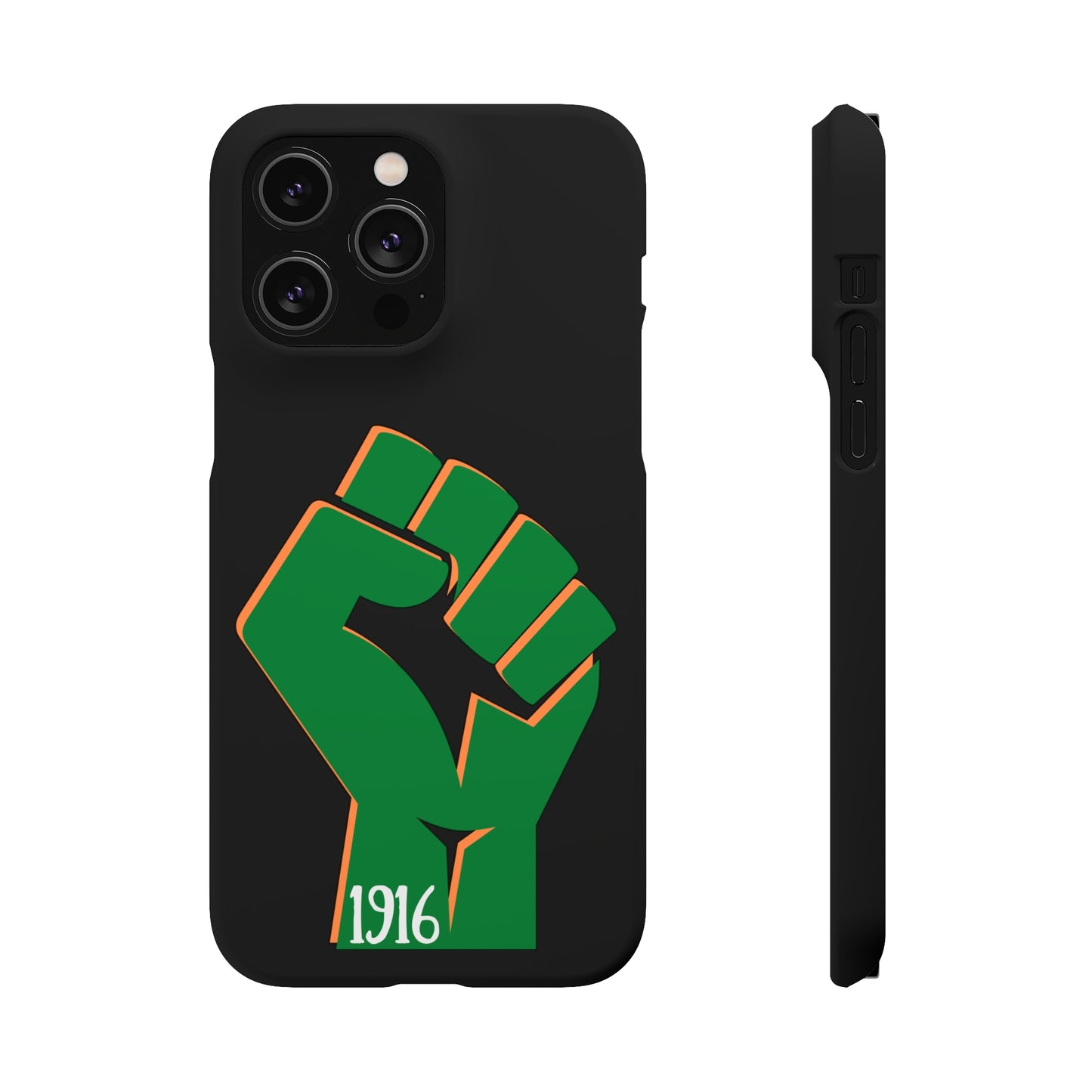 Irish Flag Fist Tricolour 1916 Easter Rising IRA Commemorative iPhone and Samsung Galaxy Snap Phone Cases