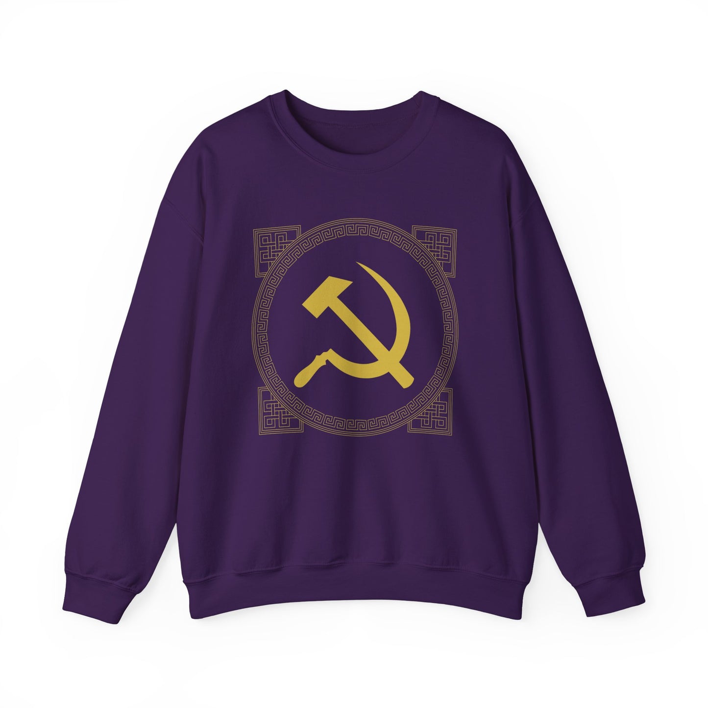 Communist Hammer and Sickle with Chinese East Asian Style Boarder Leftist Socialist Unisex Heavy Blend™ Crewneck Sweatshirt