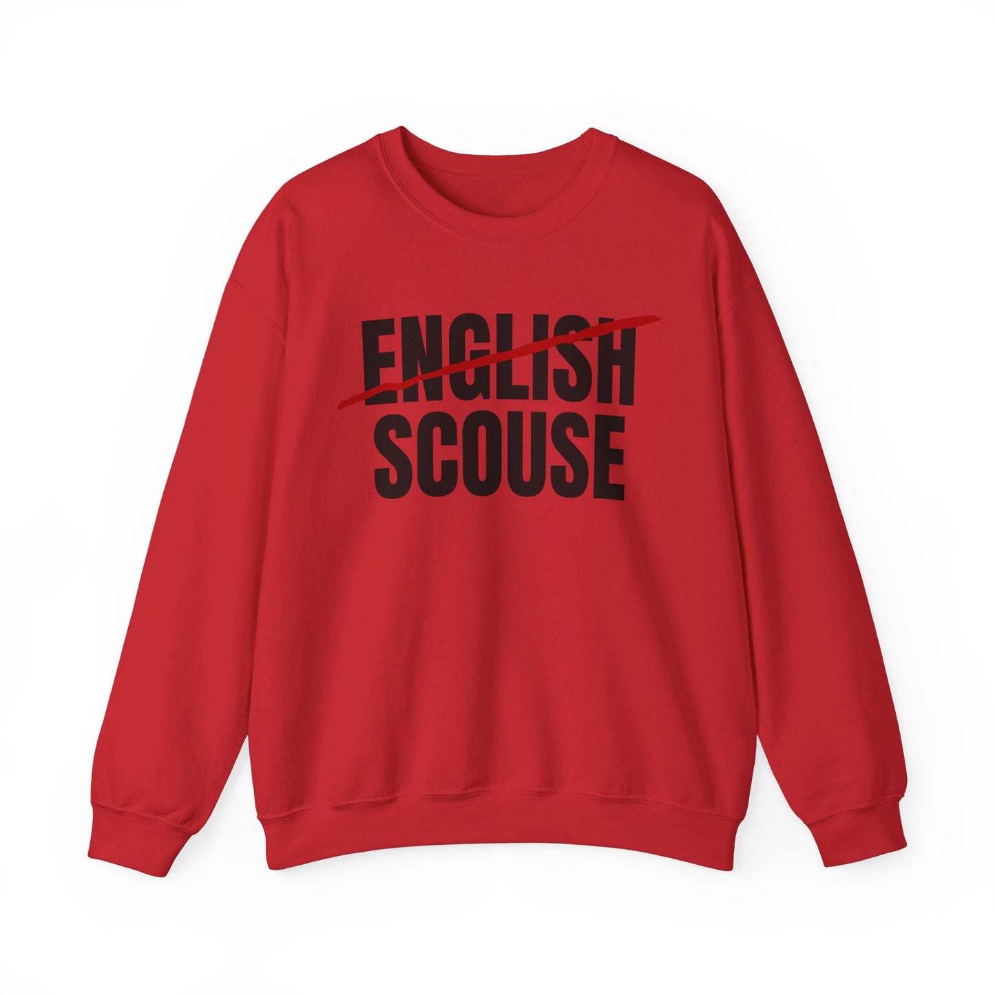 Scouse Not English Liverpool Scouser People's Republic of Liverpool Unisex Heavy Blend Crewneck Sweatshirt