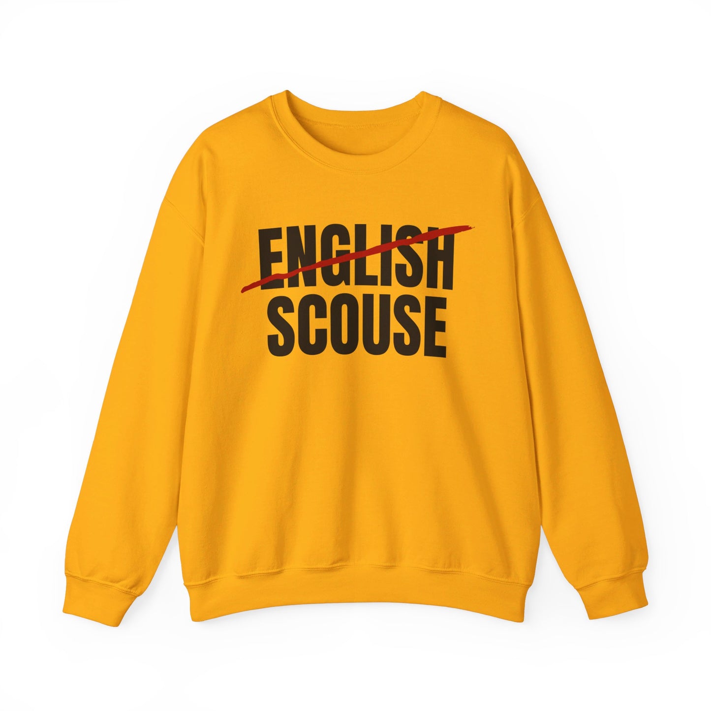 Scouse Not English Liverpool Scouser People's Republic of Liverpool Unisex Heavy Blend Crewneck Sweatshirt