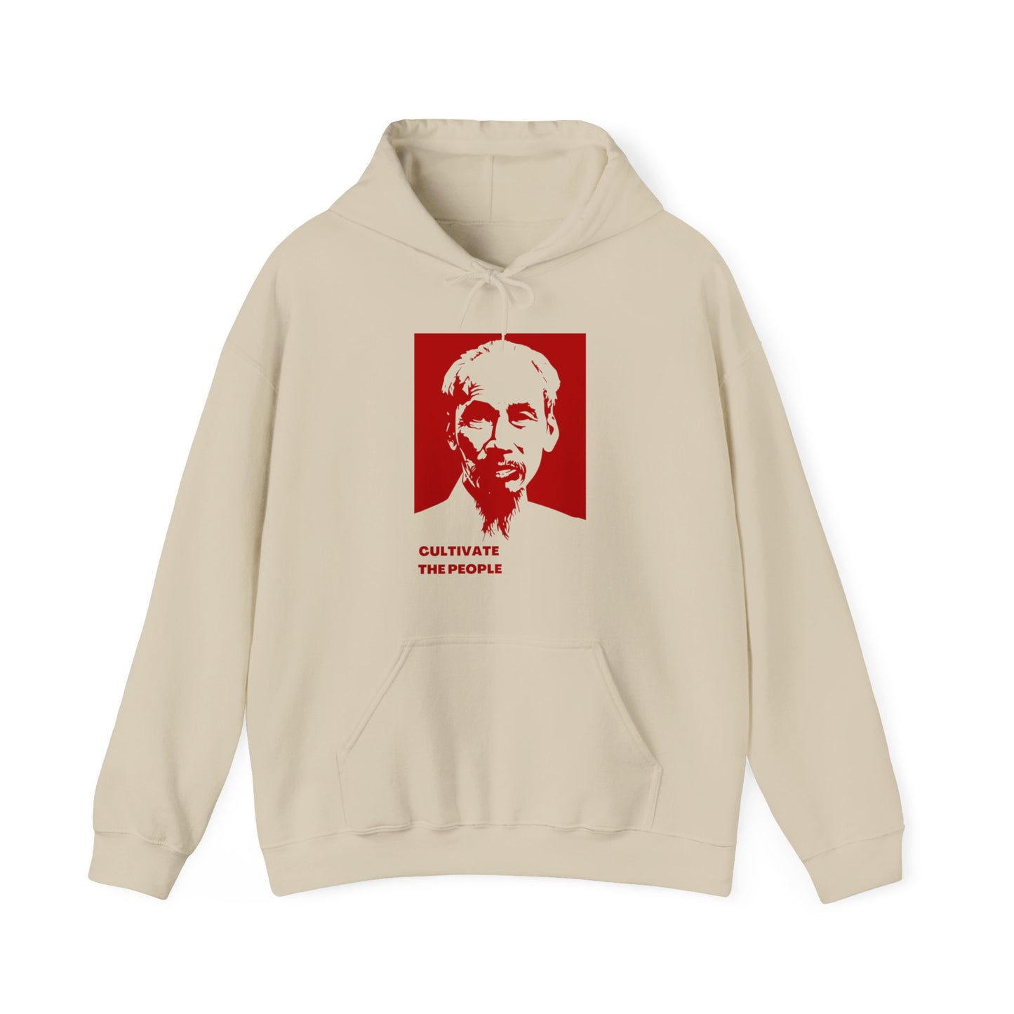 Ho Chi Minh Cultivate The People Vietnam Cold War Revolutionary Uncle Ho Unisex Heavy Blend™ Hooded Sweatshirt