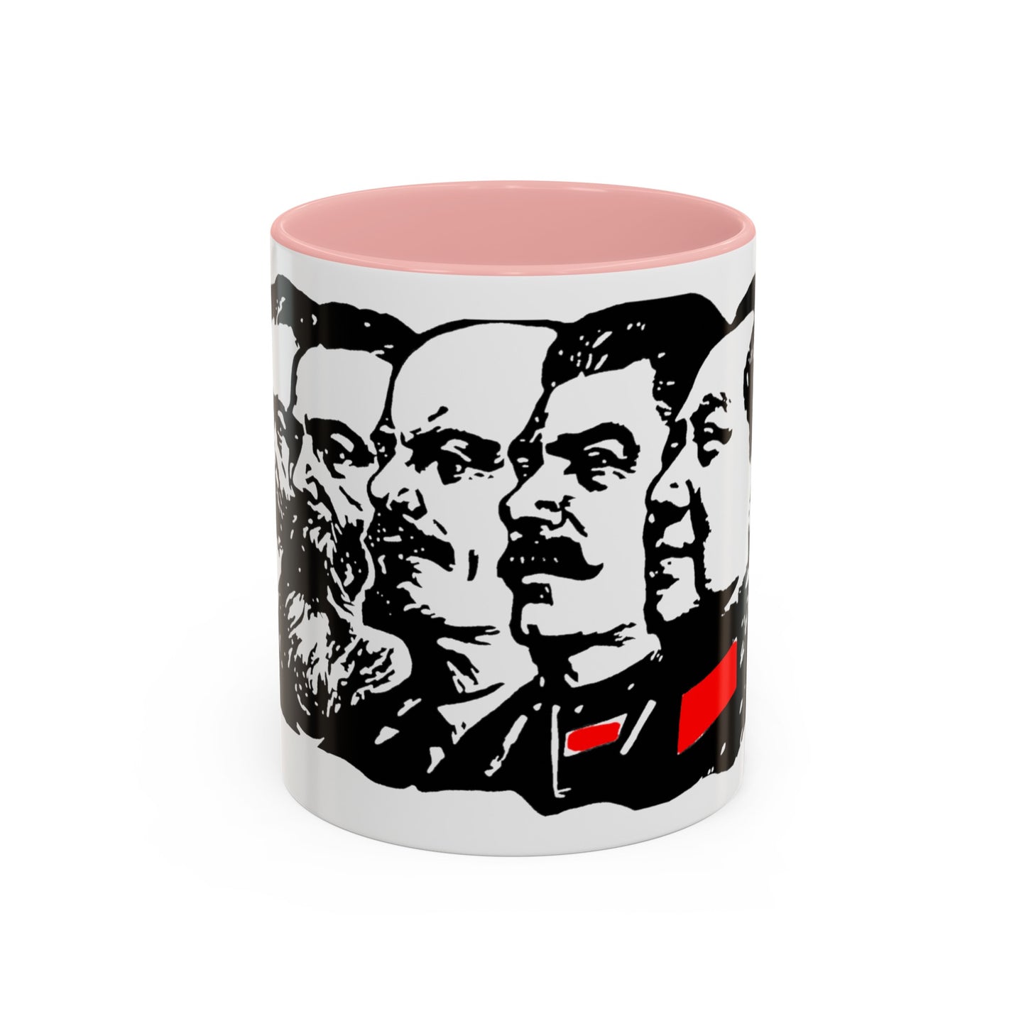 Marx Engels Lenin Stalin and Mao Communist Marxist Accent Coffee Mug