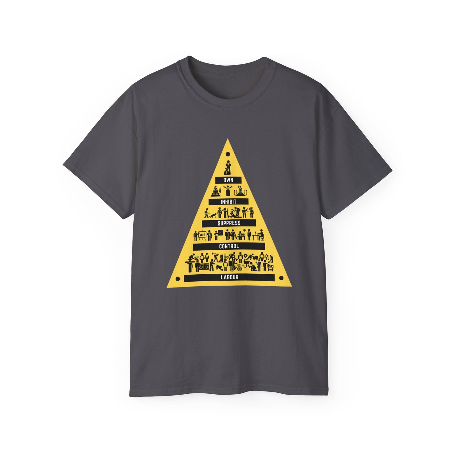 Leftist The Modern Pyramid of Capitalism Socialist Society Communist Unisex Ultra Cotton Tee