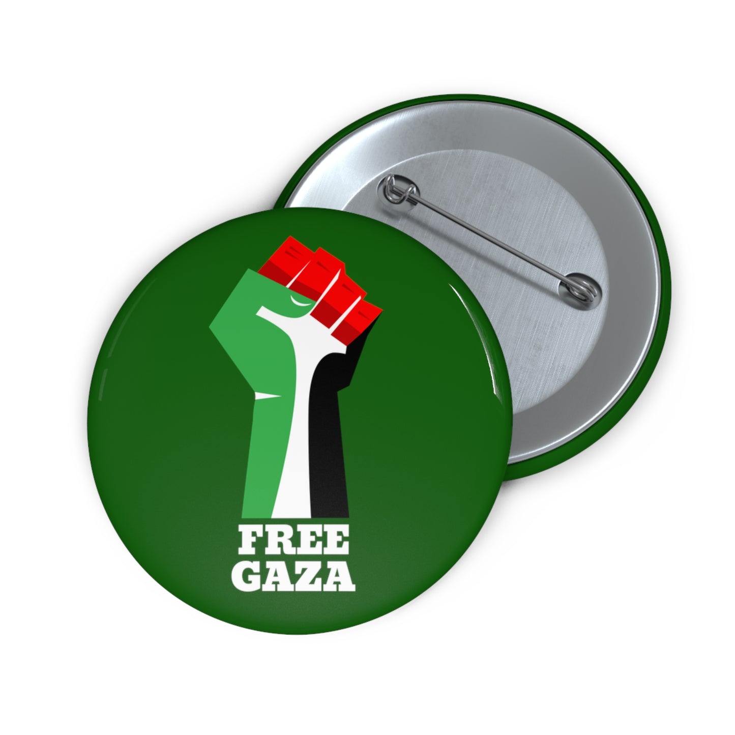 Palestine Free Gaza Palestinian Flag Fist Free Palestine Solidarity Pin Badge Button