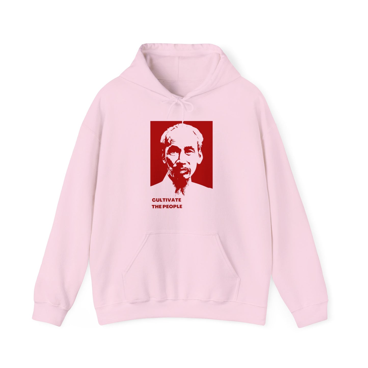 Ho Chi Minh Cultivate The People Vietnam Cold War Revolutionary Uncle Ho Unisex Heavy Blend™ Hooded Sweatshirt