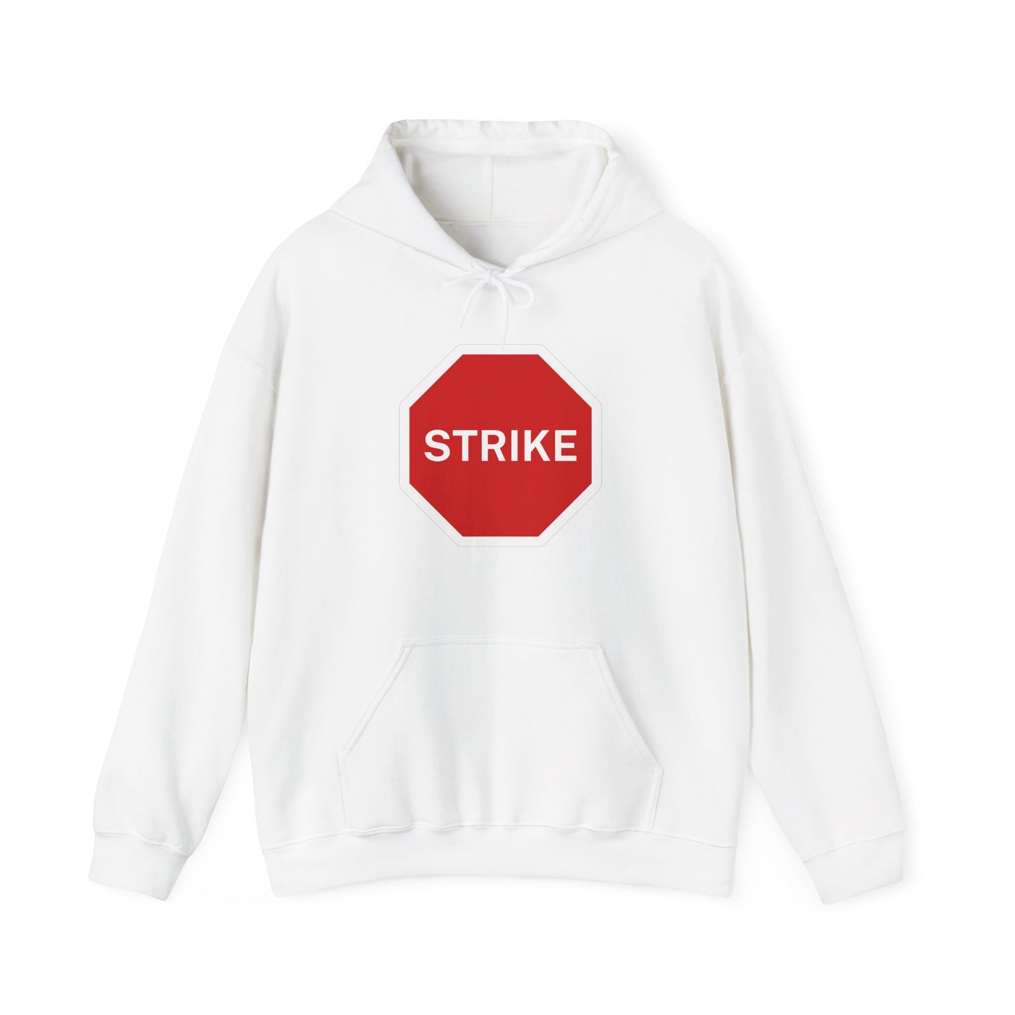 Labour Union Strike Stop Sign Red Leftist Socialist Trade Union Hoodie Unisex Heavy Blend Hooded Sweatshirt