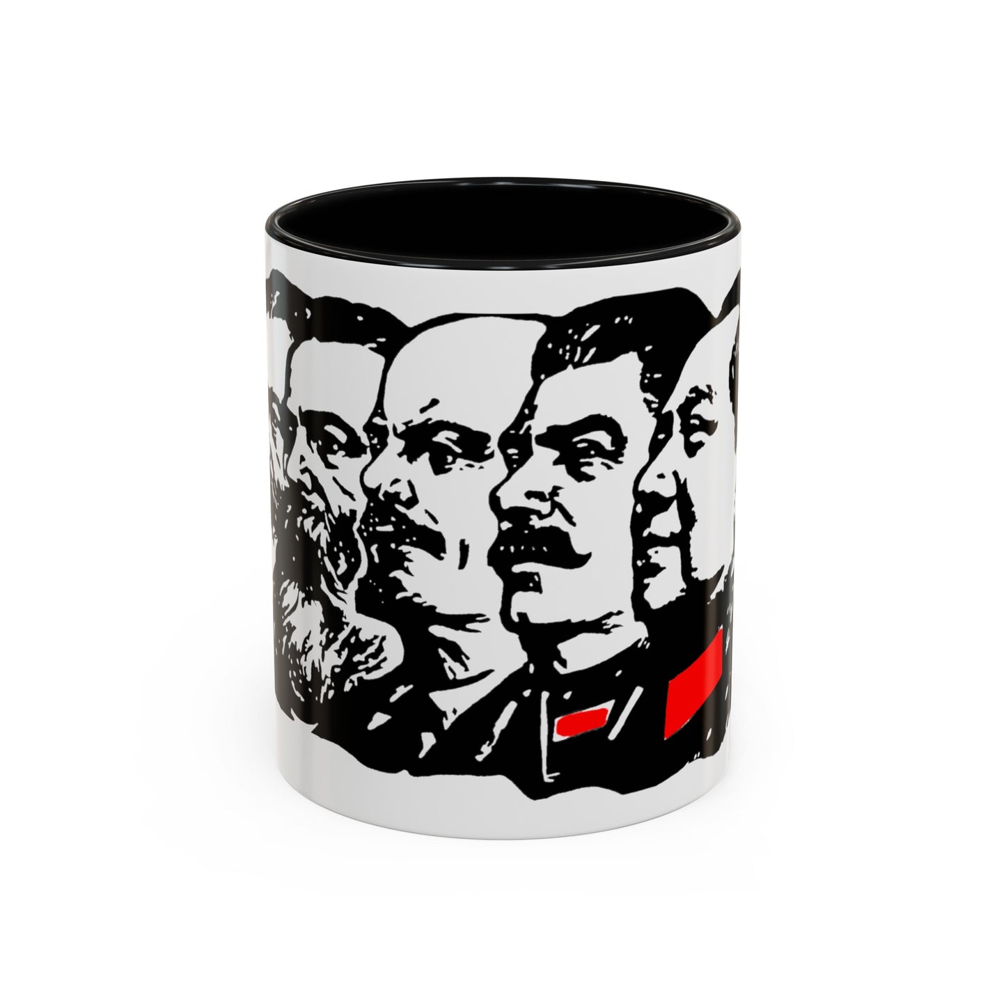 Marx Engels Lenin Stalin and Mao Communist Marxist Accent Coffee Mug