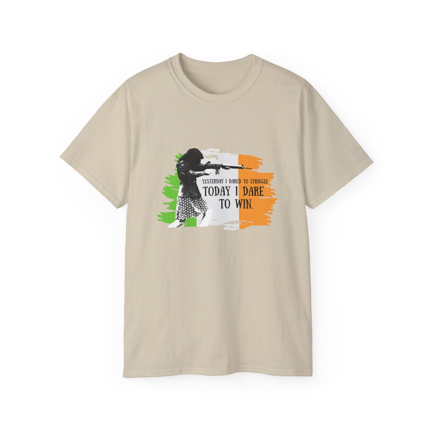 Woman Solider Bernadette Devlin Quote IRA Irish Republican International Woman's Day Unisex Ultra Cotton Tee