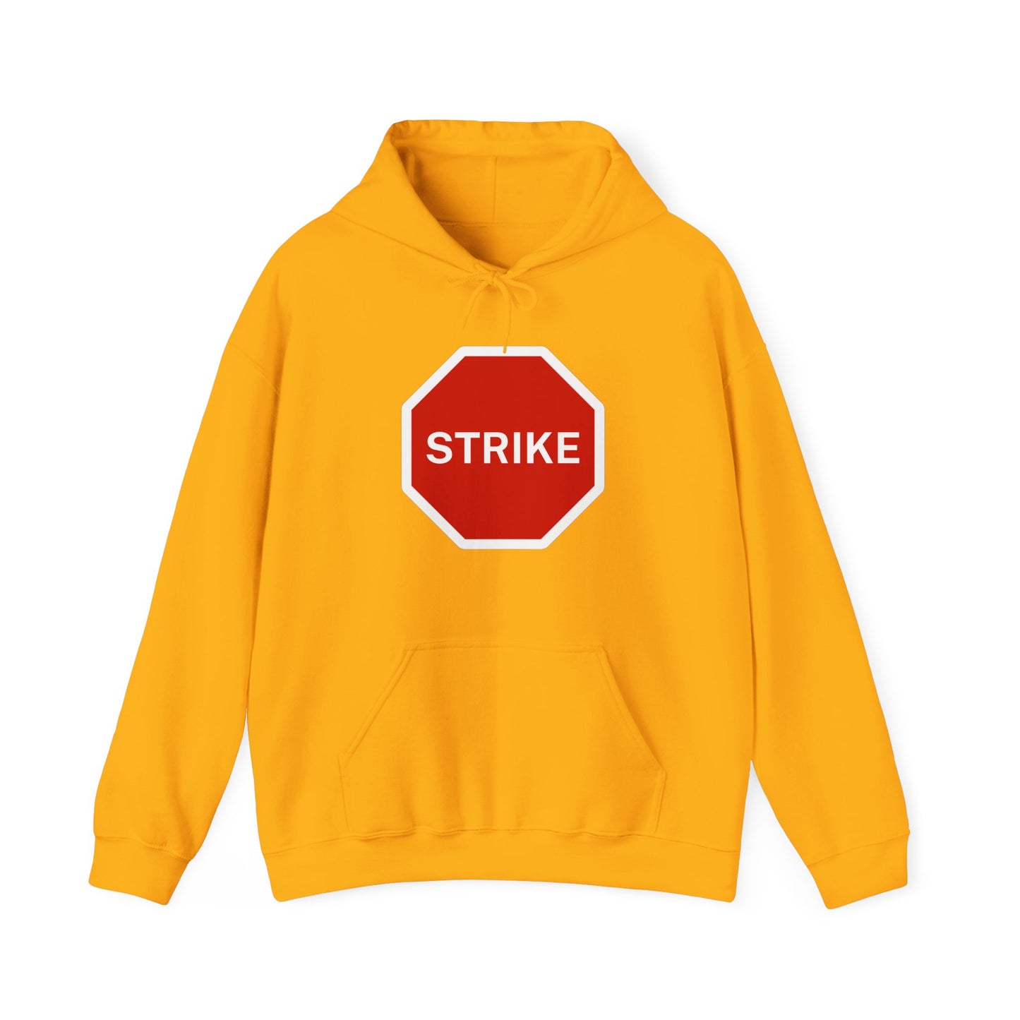 Labour Union Strike Stop Sign Red Leftist Socialist Trade Union Hoodie Unisex Heavy Blend Hooded Sweatshirt