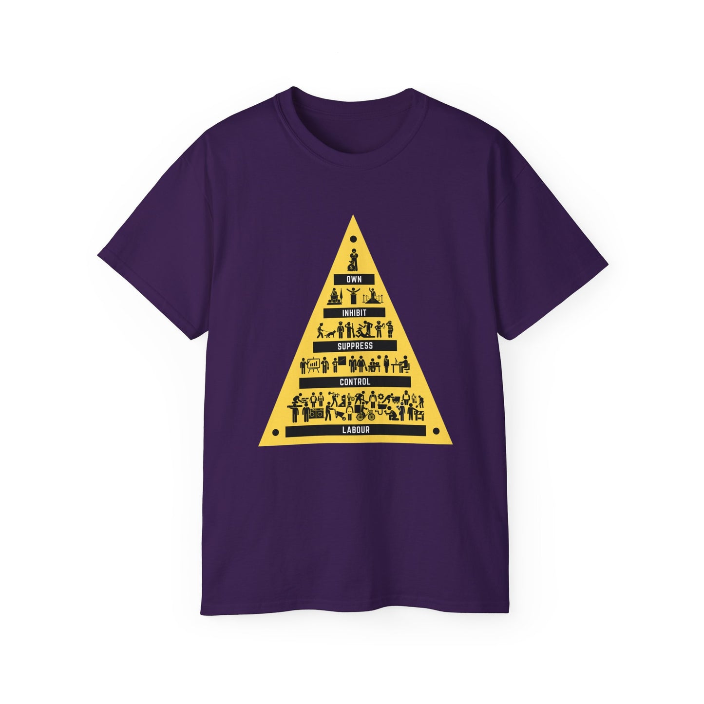 Leftist The Modern Pyramid of Capitalism Socialist Society Communist Unisex Ultra Cotton Tee