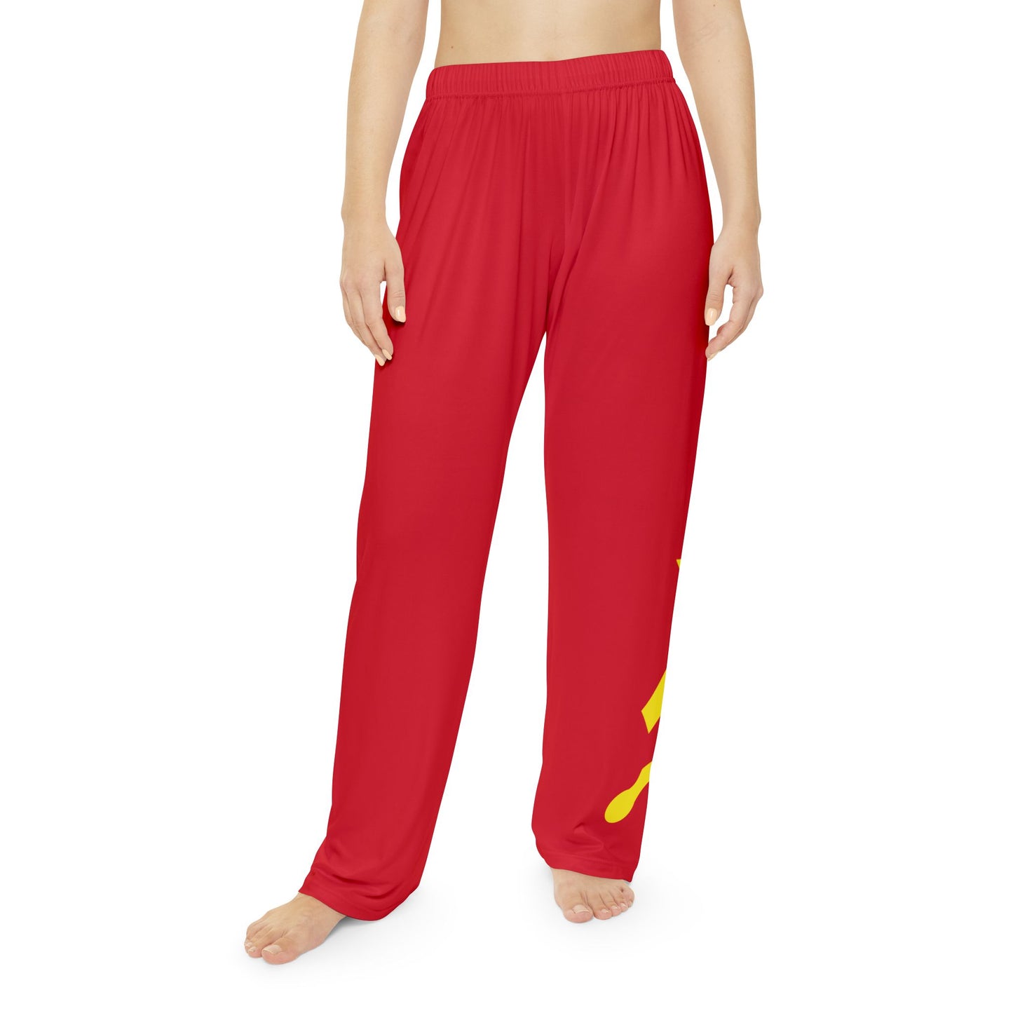 Socialist Soviet Hammer & Sickle Women's Pajama Pants Communist Relaxed Lounge Sleepwear