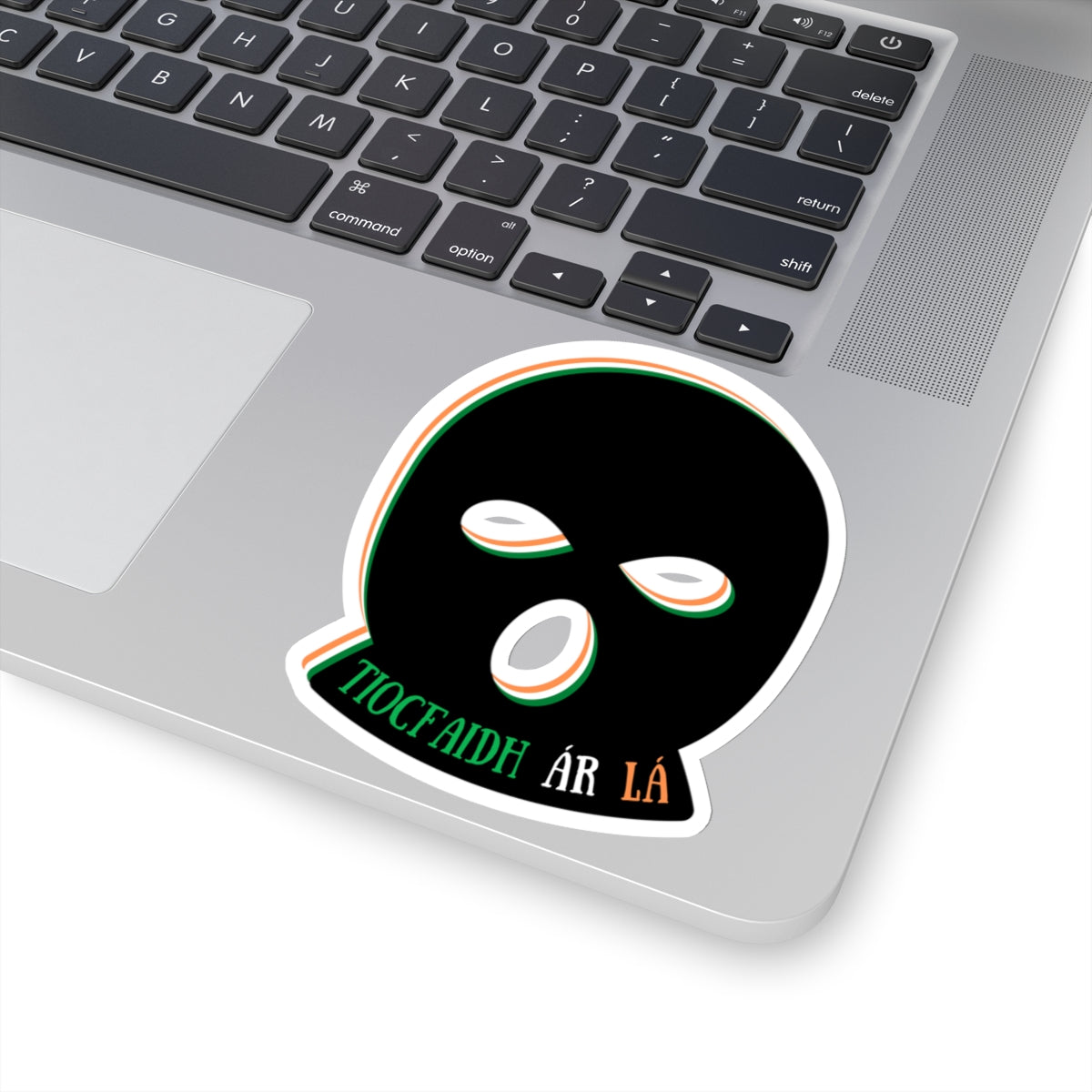 IRA Up The RA Balaclava Tiocfaidh ár lá Freedom Fighter Provo United Ireland Tricolour and Black Kiss-Cut Sticker