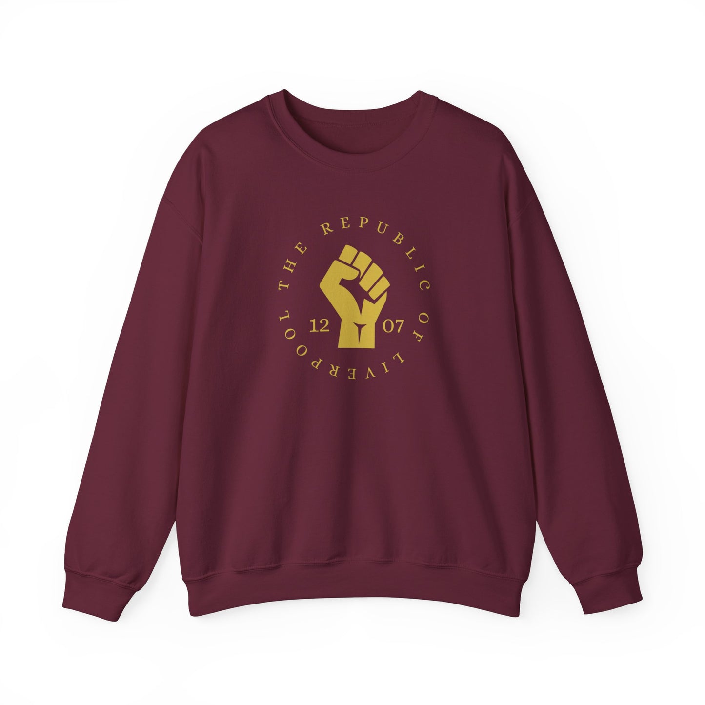 Scouse The Republic of Liverpool 1207 Fist Scouser Unisex Heavy Blend™ Crewneck Sweatshirt