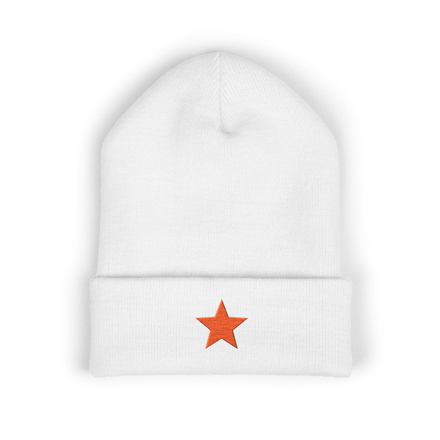 Socialist Embroidered Red Star Communist Leftist Cuffed Beanie Hat