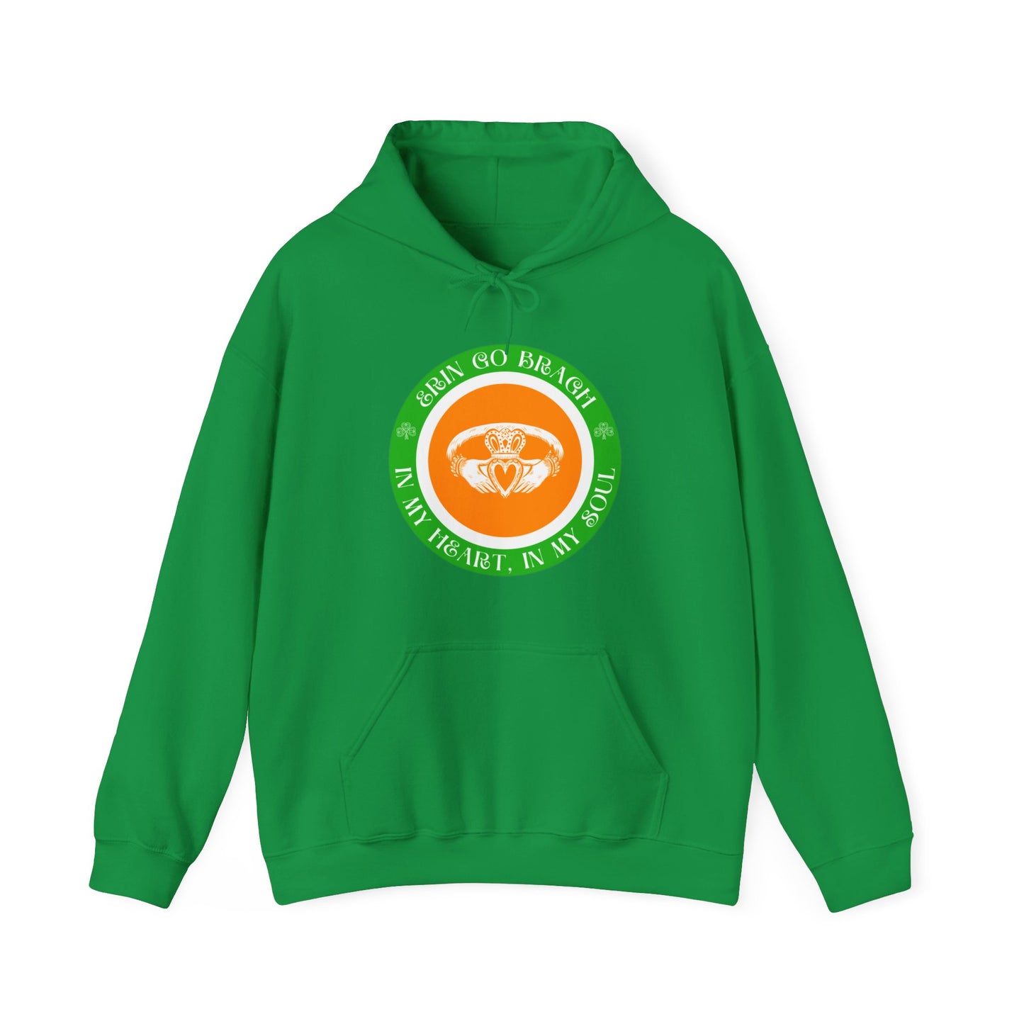 Ireland Erin go Bragh In My Heart In My Soul Claddagh Irish Republican United Ireland Celtic Unisex Heavy Blend™ Hooded Sweatshirt