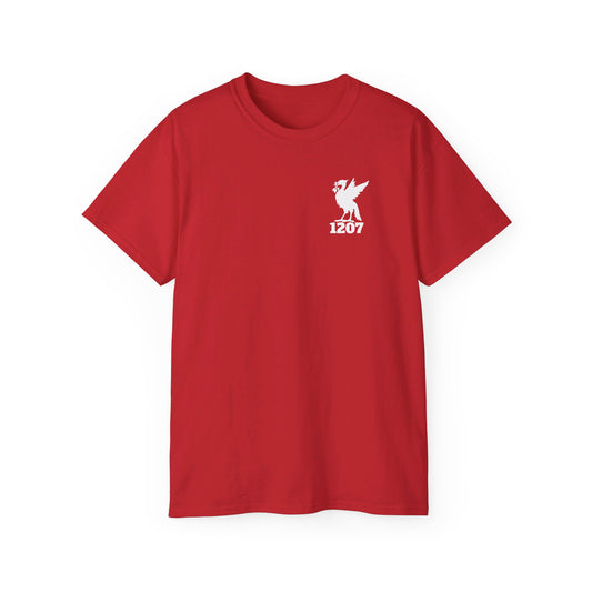 Liverpool Scouser 1207 Founding of the City of Liverpool Liver Bird Scouse Unisex Ultra Cotton Tee