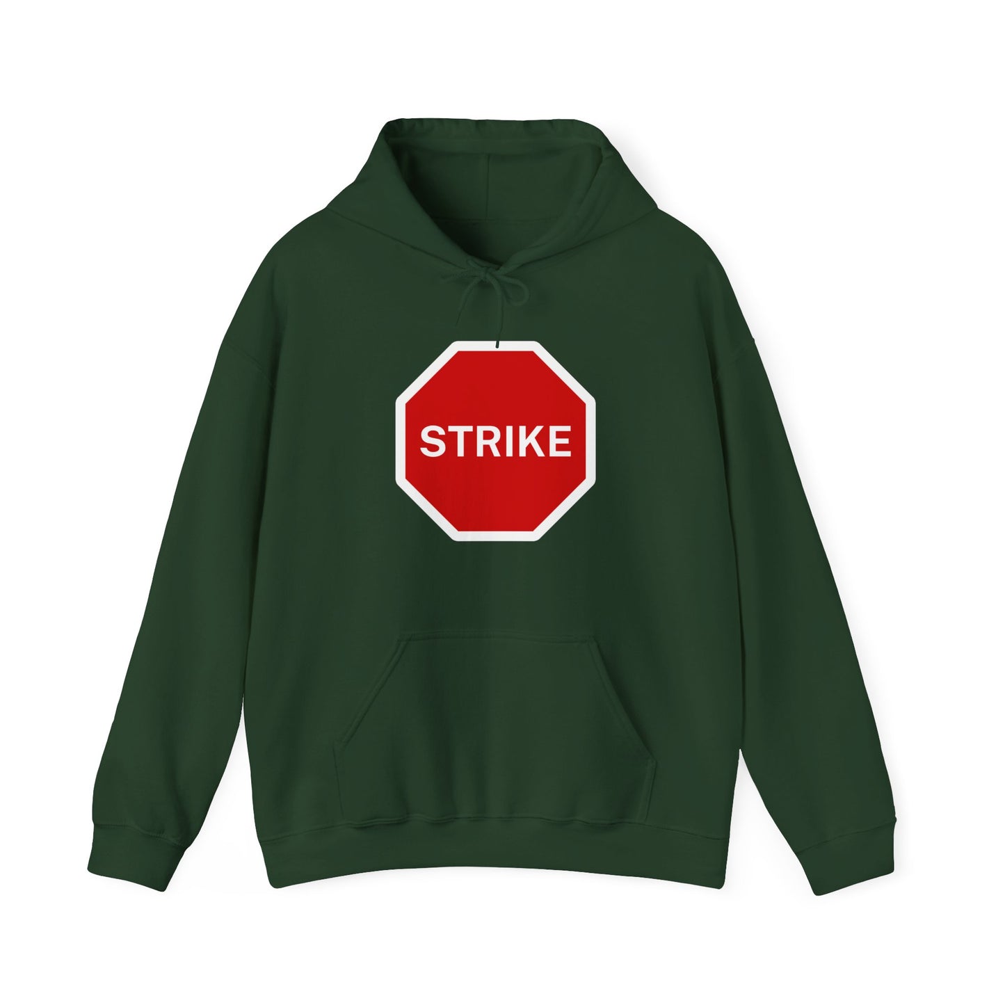 Labour Union Strike Stop Sign Red Leftist Socialist Trade Union Hoodie Unisex Heavy Blend Hooded Sweatshirt
