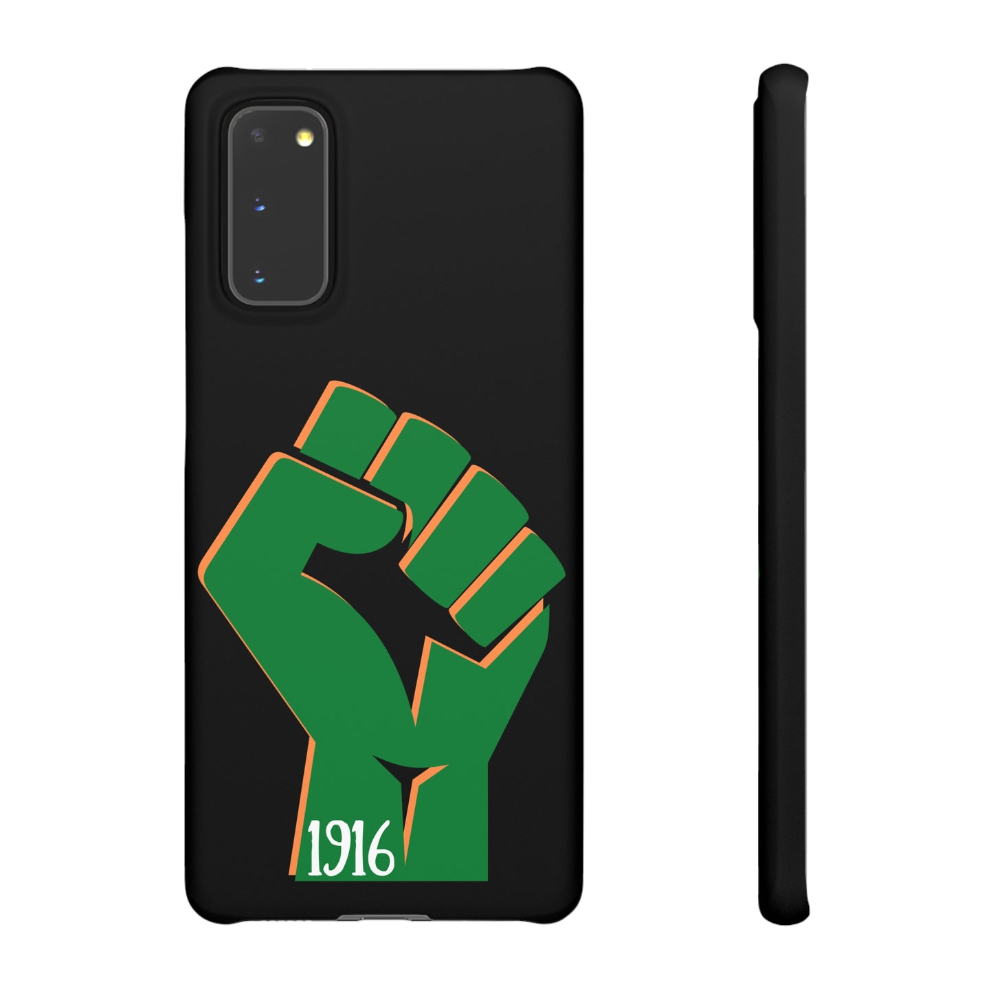 Irish Flag Fist Tricolour 1916 Easter Rising IRA Commemorative iPhone and Samsung Galaxy Snap Phone Cases