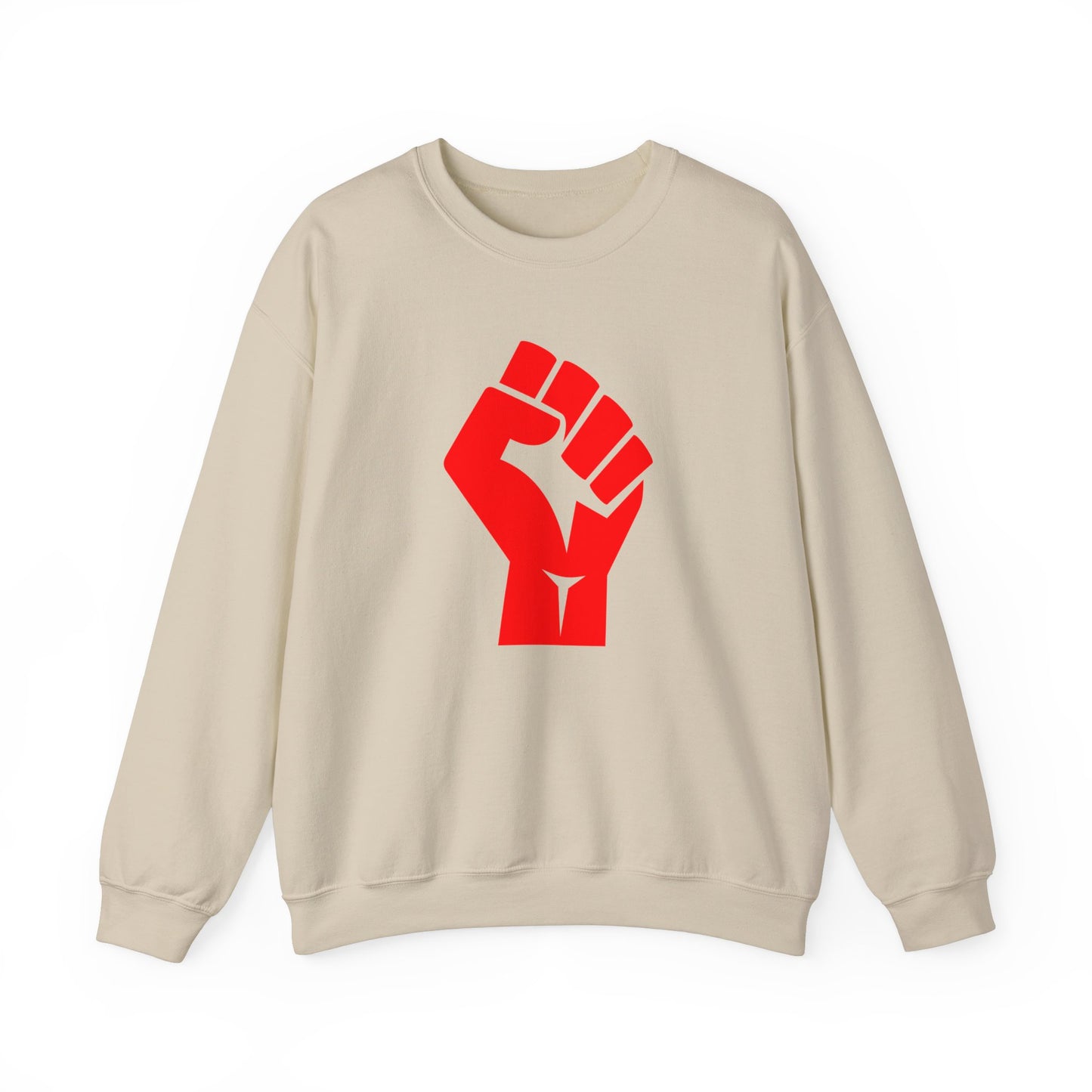 Leftist Solidarity Red Fist Socialist Communist Unisex Heavy Blend™ Crewneck Sweatshirt