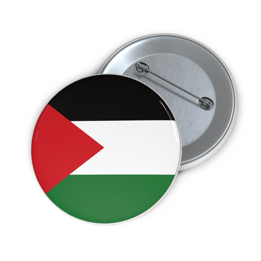 Palestinian Flag Palestine Solidarity Free Gaza Pin Badge Button