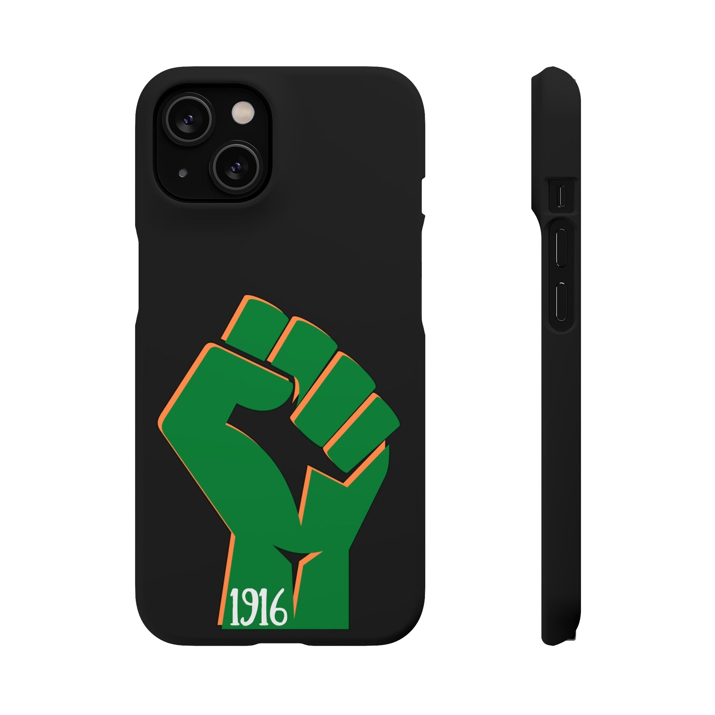 Irish Flag Fist Tricolour 1916 Easter Rising IRA Commemorative iPhone and Samsung Galaxy Snap Phone Cases