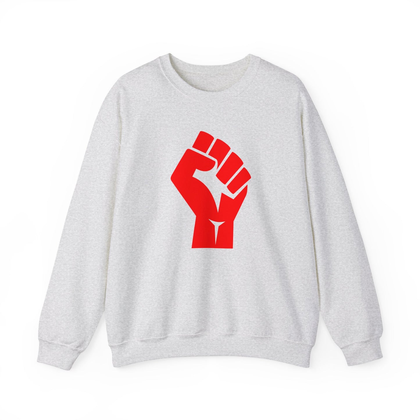 Leftist Solidarity Red Fist Socialist Communist Unisex Heavy Blend™ Crewneck Sweatshirt