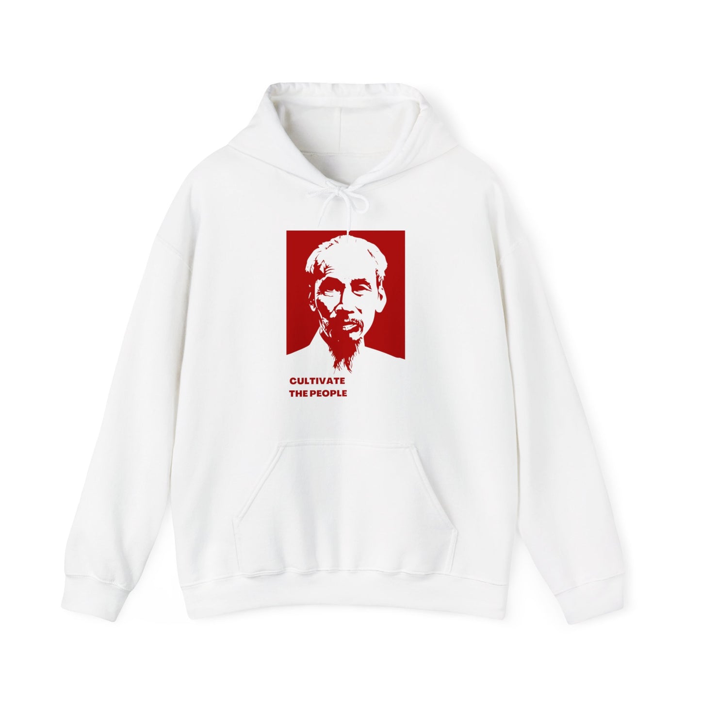 Ho Chi Minh Cultivate The People Vietnam Cold War Revolutionary Uncle Ho Unisex Heavy Blend™ Hooded Sweatshirt