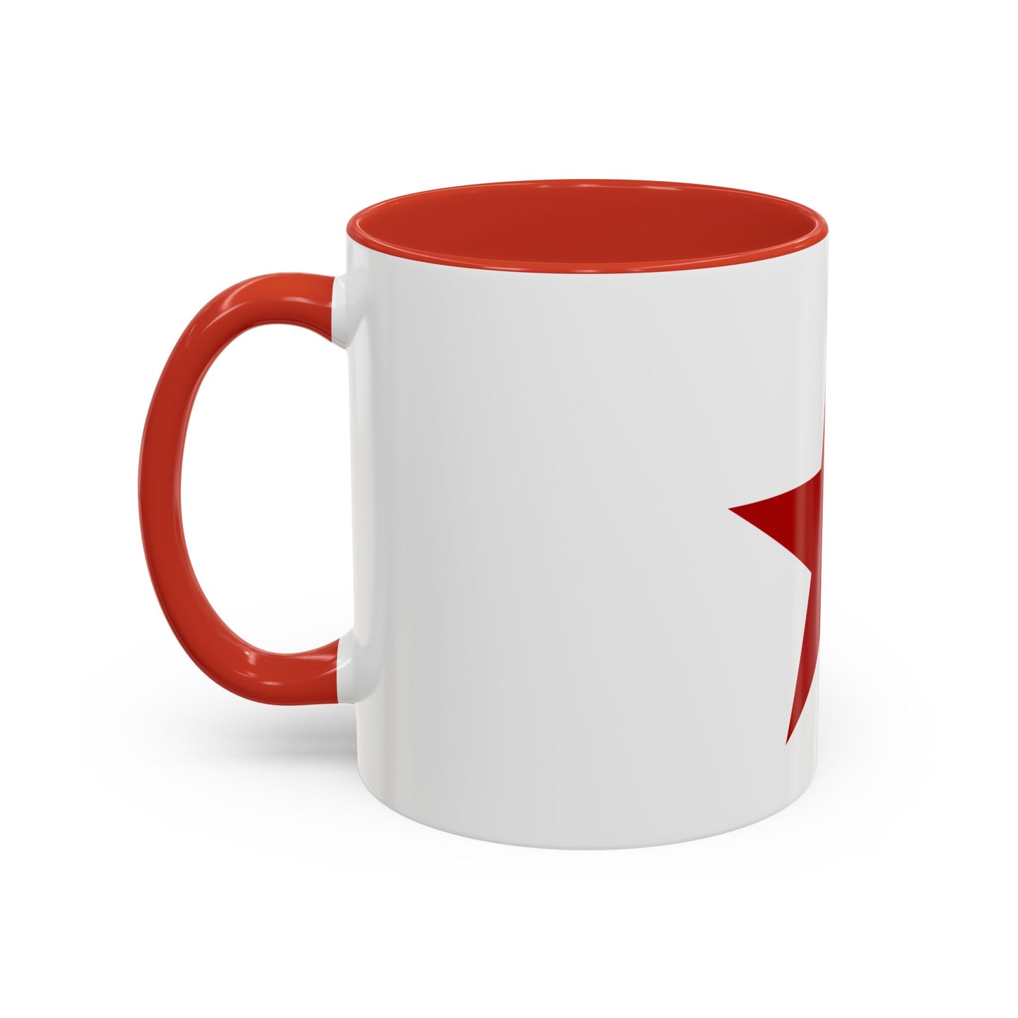 Socialist Red Star Inside Colour Accent Communist 11oz Coffee Mug