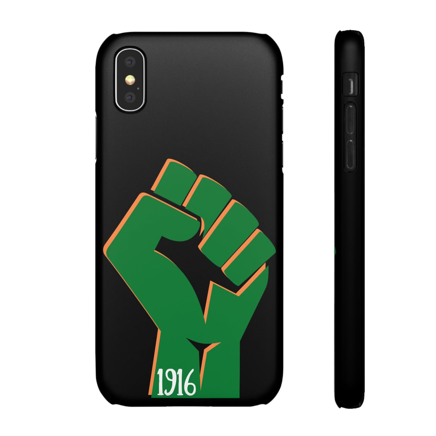 Irish Flag Fist Tricolour 1916 Easter Rising IRA Commemorative iPhone and Samsung Galaxy Snap Phone Cases