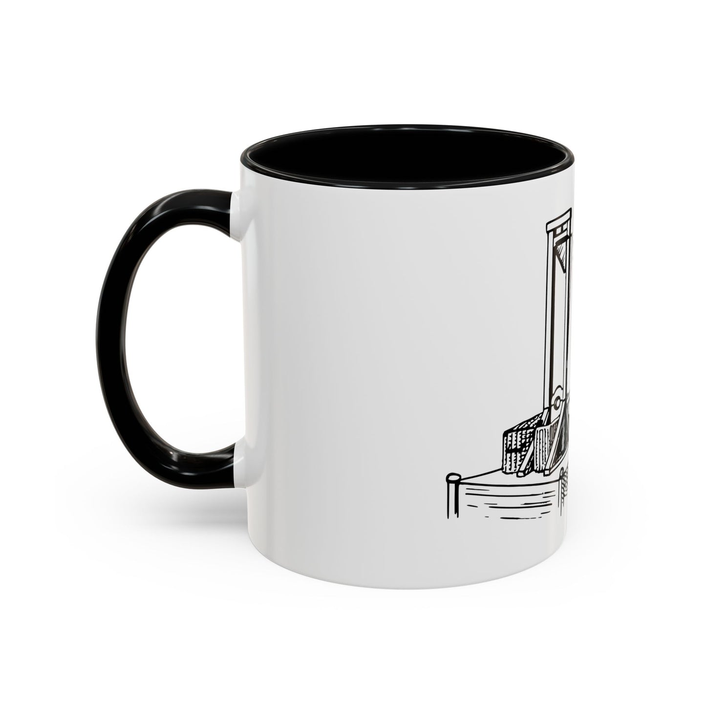 Anti Capitalist Guillotine with Platform George Bernard Shaw Quote The Moneyed Classes Leftist Socialist Accent Coffee Mug