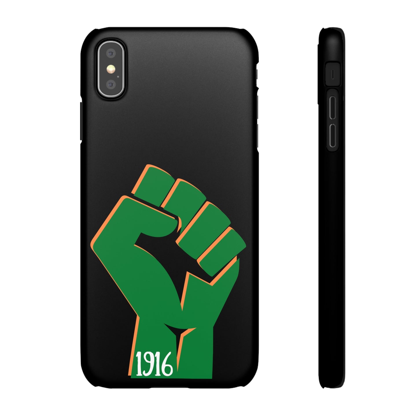 Irish Flag Fist Tricolour 1916 Easter Rising IRA Commemorative iPhone and Samsung Galaxy Snap Phone Cases