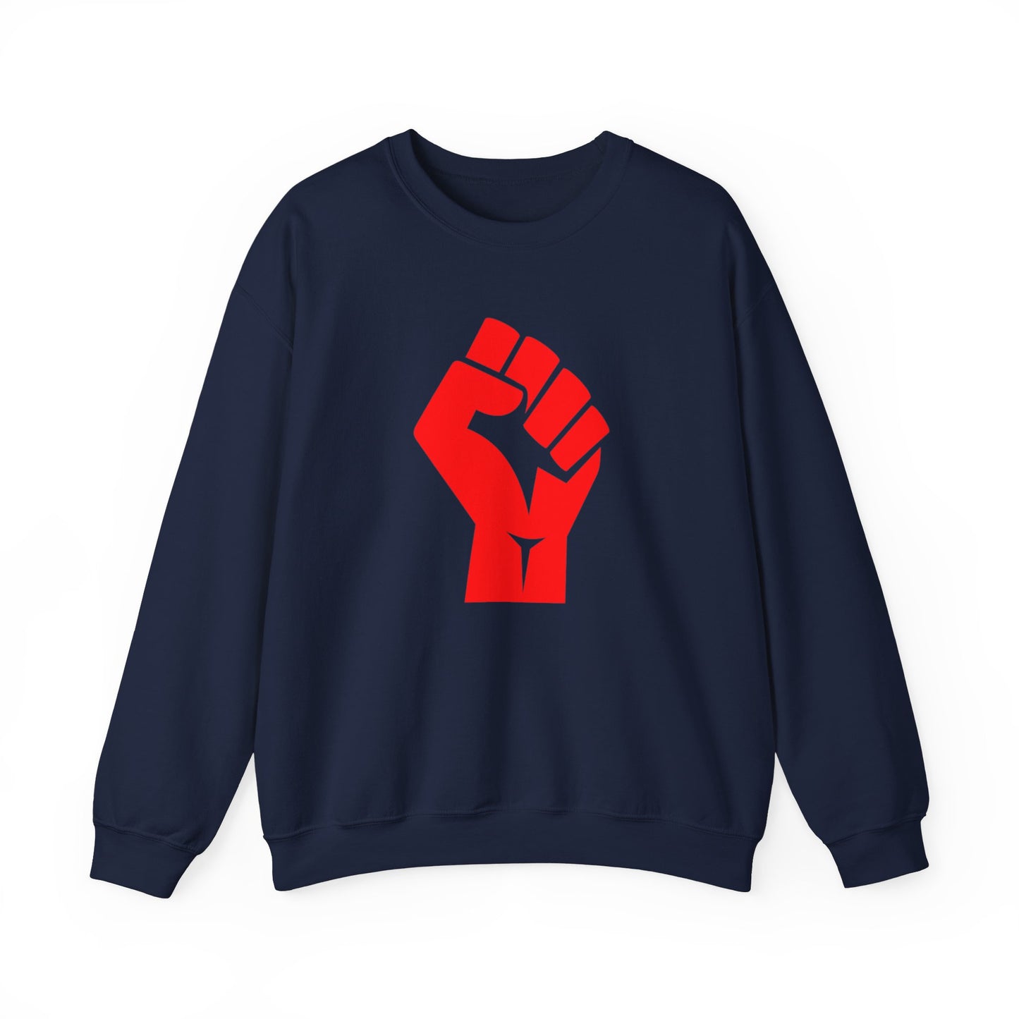 Leftist Solidarity Red Fist Socialist Communist Unisex Heavy Blend™ Crewneck Sweatshirt