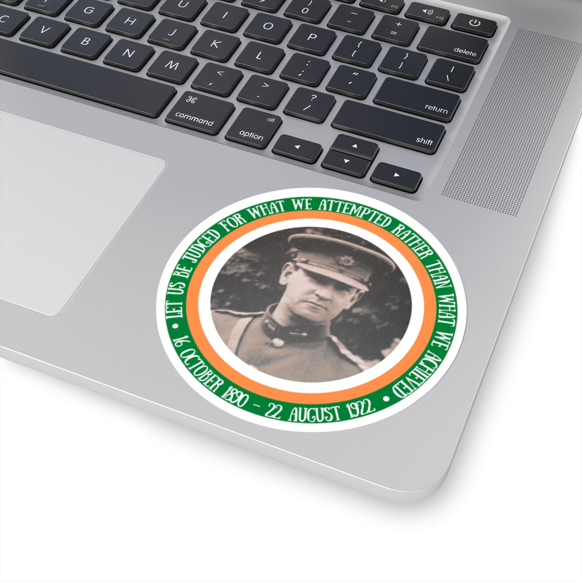 Michael Collins Quote Republic of Ireland Flag Irish Republican United Ireland Sticker Kiss-Cut Sticker