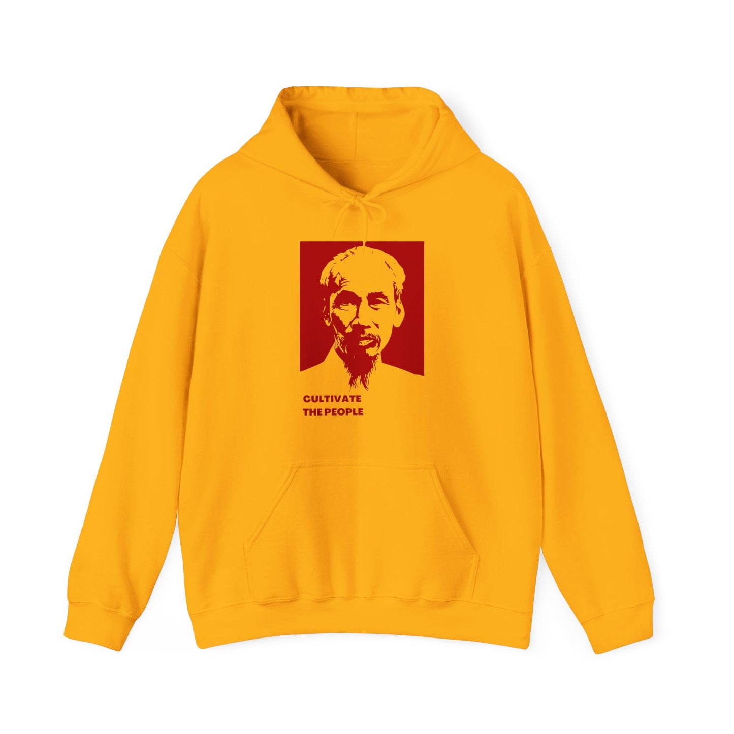 Ho Chi Minh Cultivate The People Vietnam Cold War Revolutionary Uncle Ho Unisex Heavy Blend™ Hooded Sweatshirt