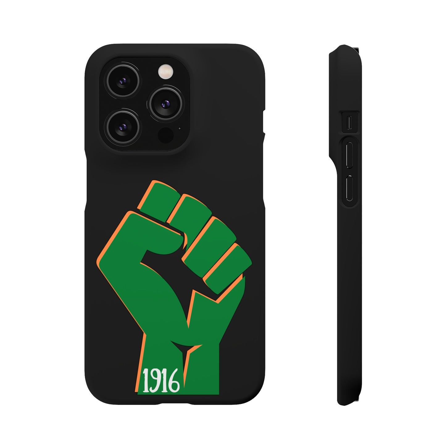 Irish Flag Fist Tricolour 1916 Easter Rising IRA Commemorative iPhone and Samsung Galaxy Snap Phone Cases