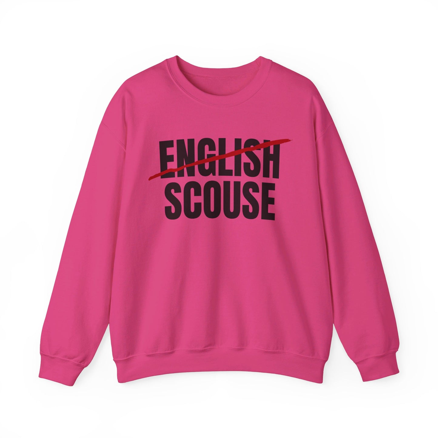 Scouse Not English Liverpool Scouser People's Republic of Liverpool Unisex Heavy Blend Crewneck Sweatshirt