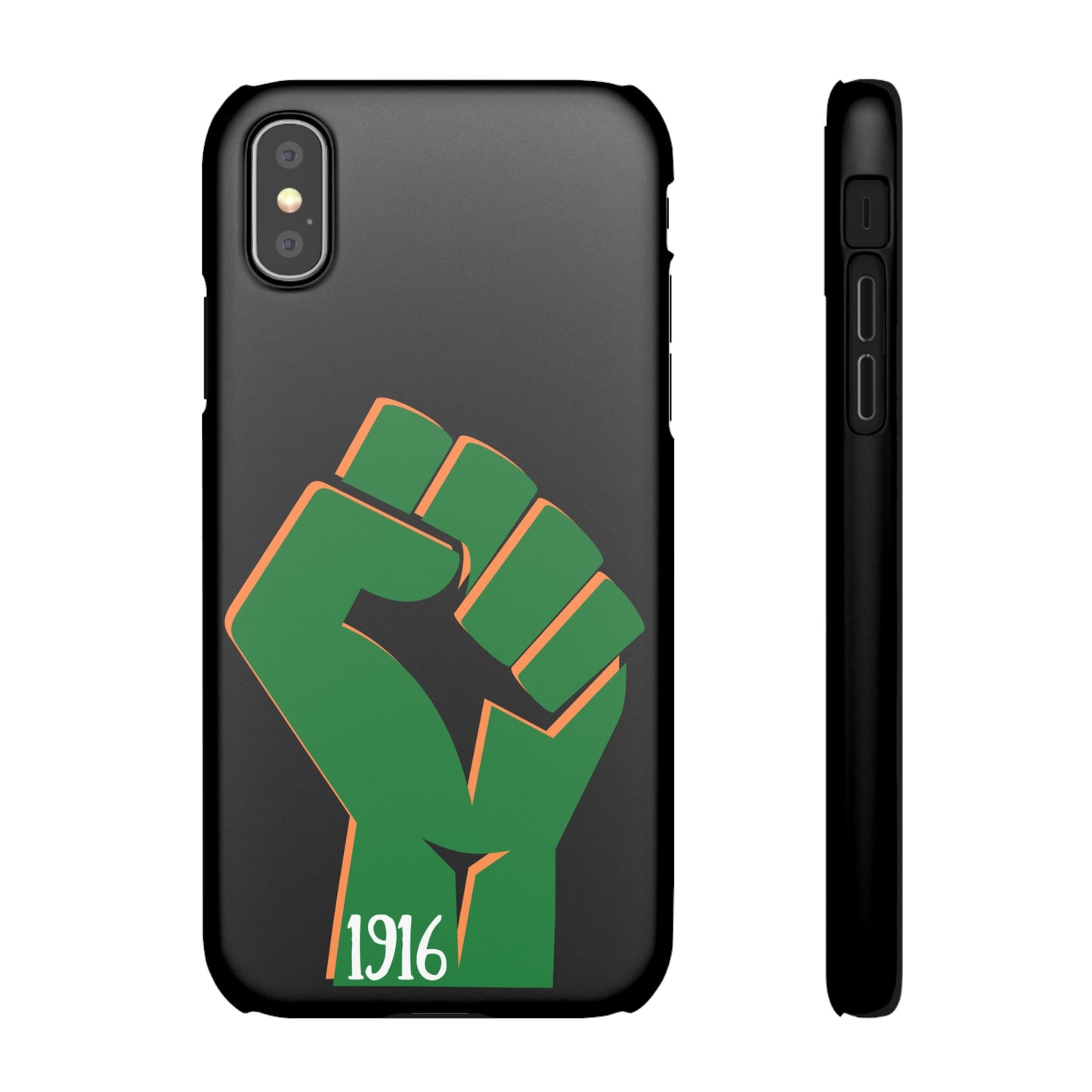 Irish Flag Fist Tricolour 1916 Easter Rising IRA Commemorative iPhone and Samsung Galaxy Snap Phone Cases