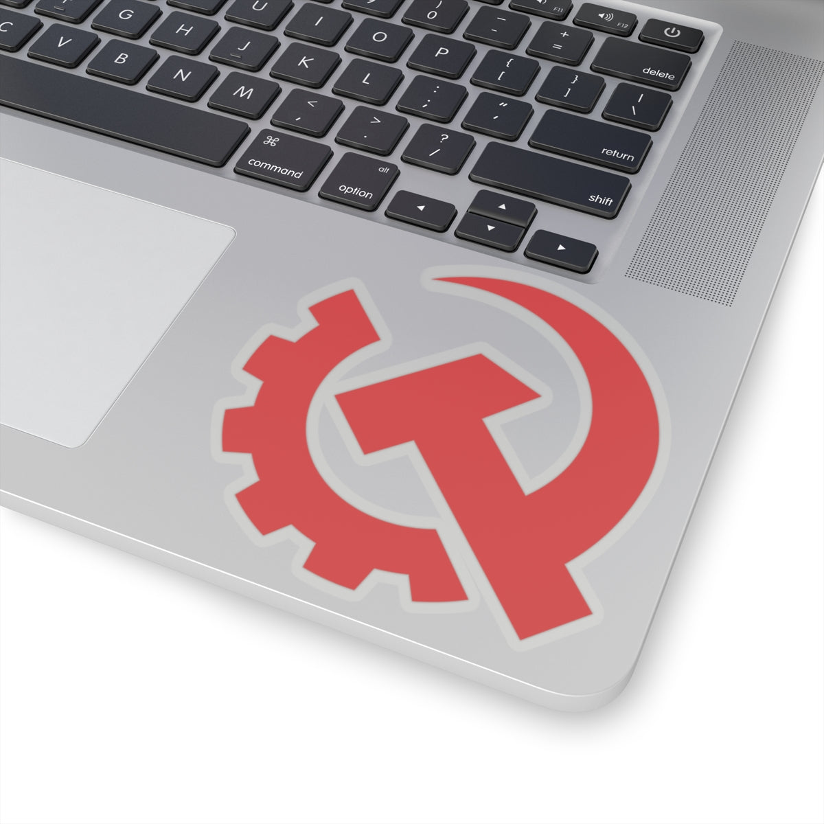 Leftist Industrial Style Hammer and Sickle Communist Socialist Bubble-Free Sticker