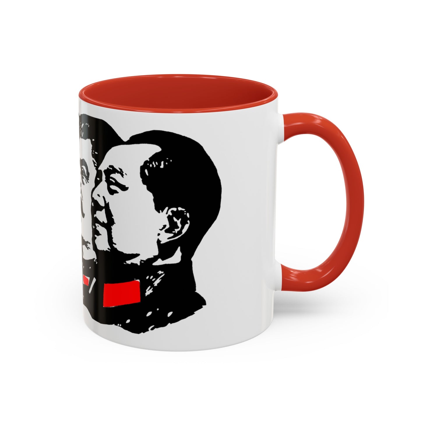 Marx Engels Lenin Stalin and Mao Communist Marxist Accent Coffee Mug