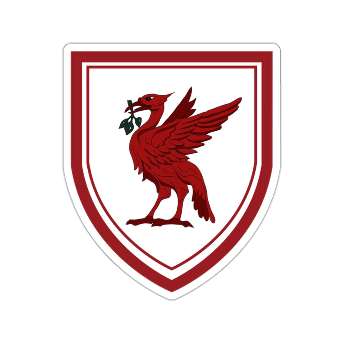 Liverpool Liver Bird Crest Scouse YNWA Kiss-Cut Sticker